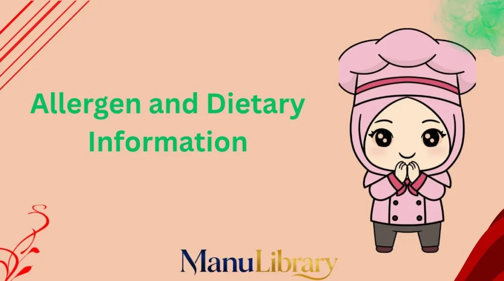 Allergen and Dietary Information