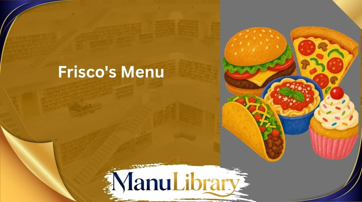 Frisco's Menu