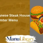 Kobe Japanese Steak House Sumter Menu