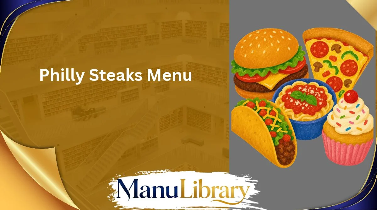 Philly Steaks Menu